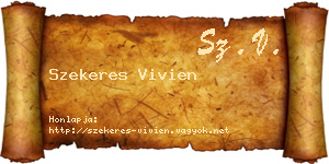 Szekeres Vivien névjegykártya