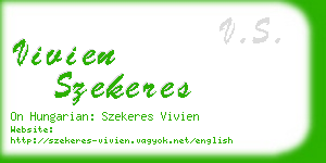 vivien szekeres business card